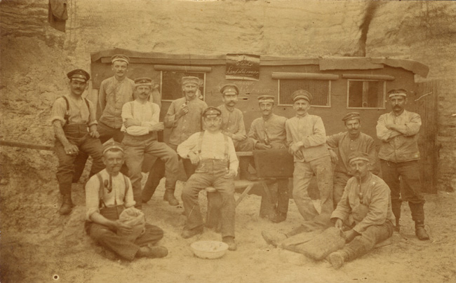 Unidentified Saxon Landsturm unit in the field, August 1917
