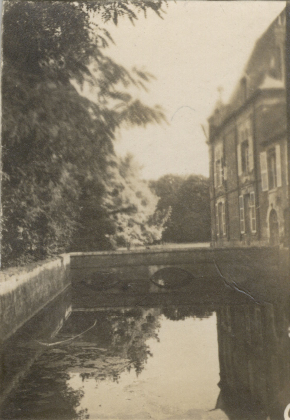 A second photo from the same anonymous album, looking across the side of the chateau from the vicinity of the round tower