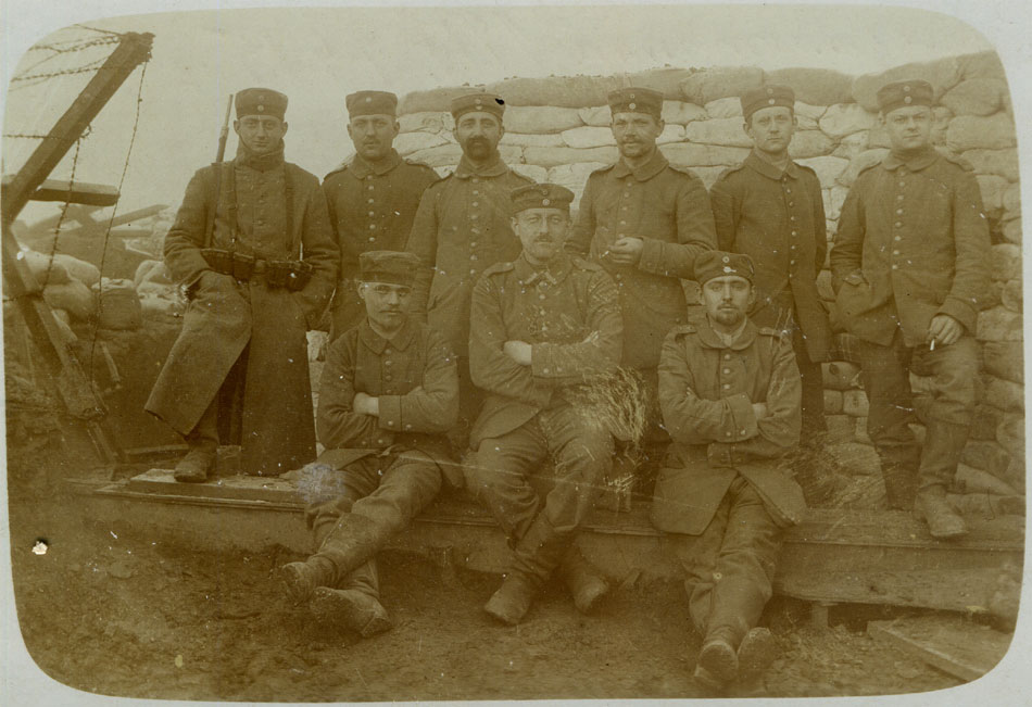 Infantrymen of IR 134 in the trenches of the Frelinghien sector