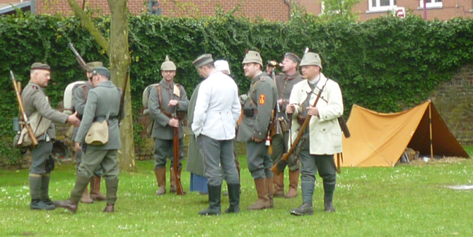Members of bJB 1 and other German units from the DSM 1870-1918