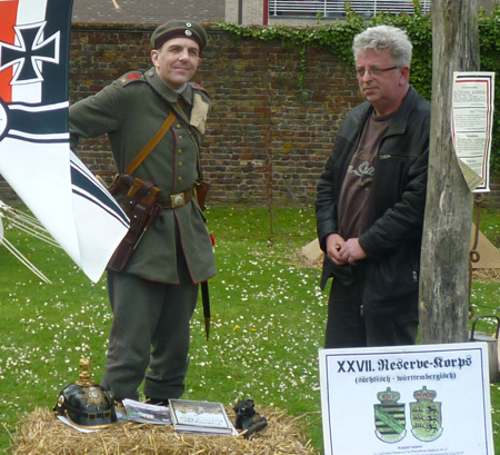 Jürgen Schmieschek and Andrew Lucas at Zonnebeke